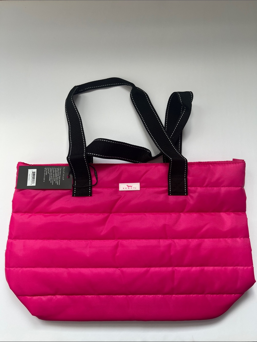 Scout Pink Layover Puffer Tote Bah NWT